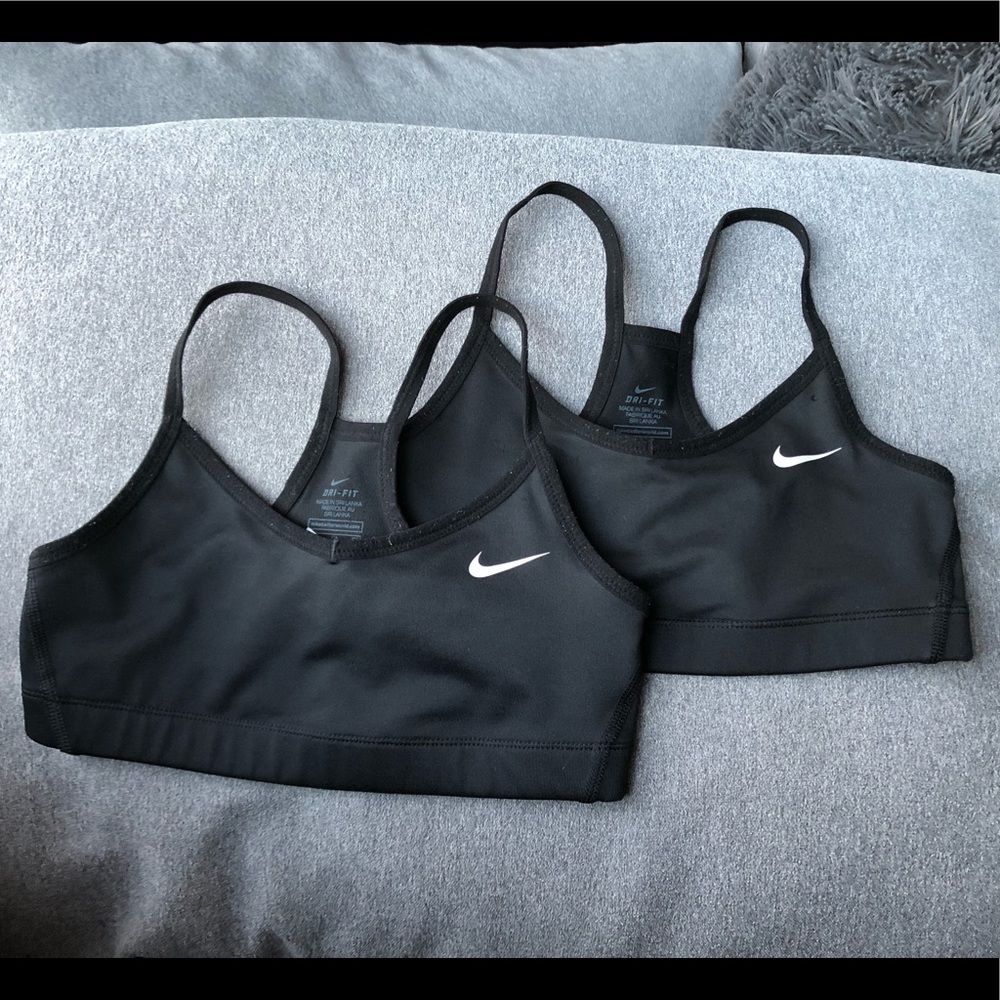 Set of 2 ~ Nike Dri-Fit Sport Bra ~ Girls Size Small